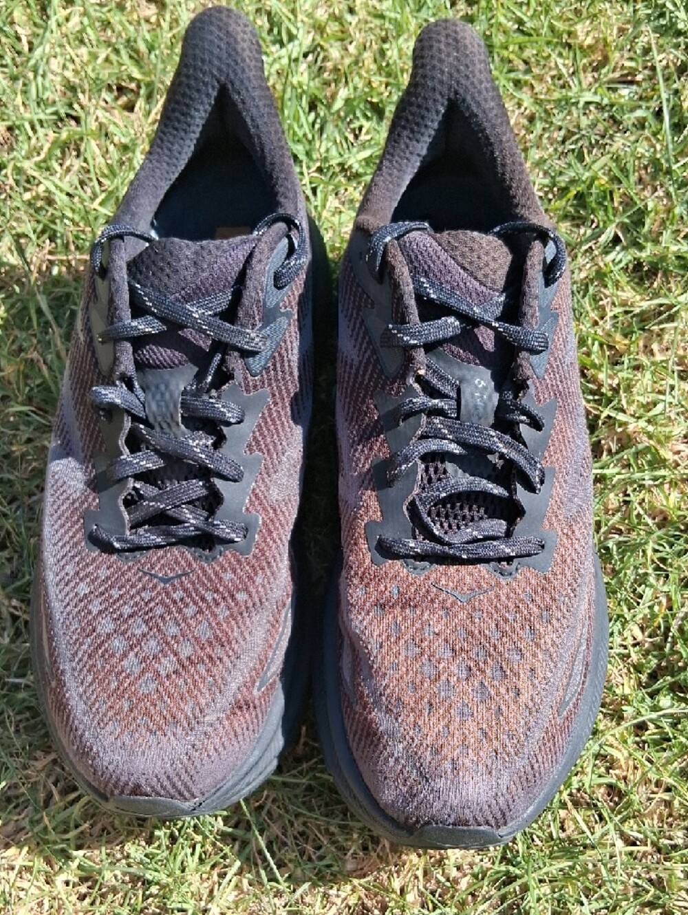 Hoka Clifton 9 Men's Black/Grey Athletic Running Shoes - Picture 9 of 13